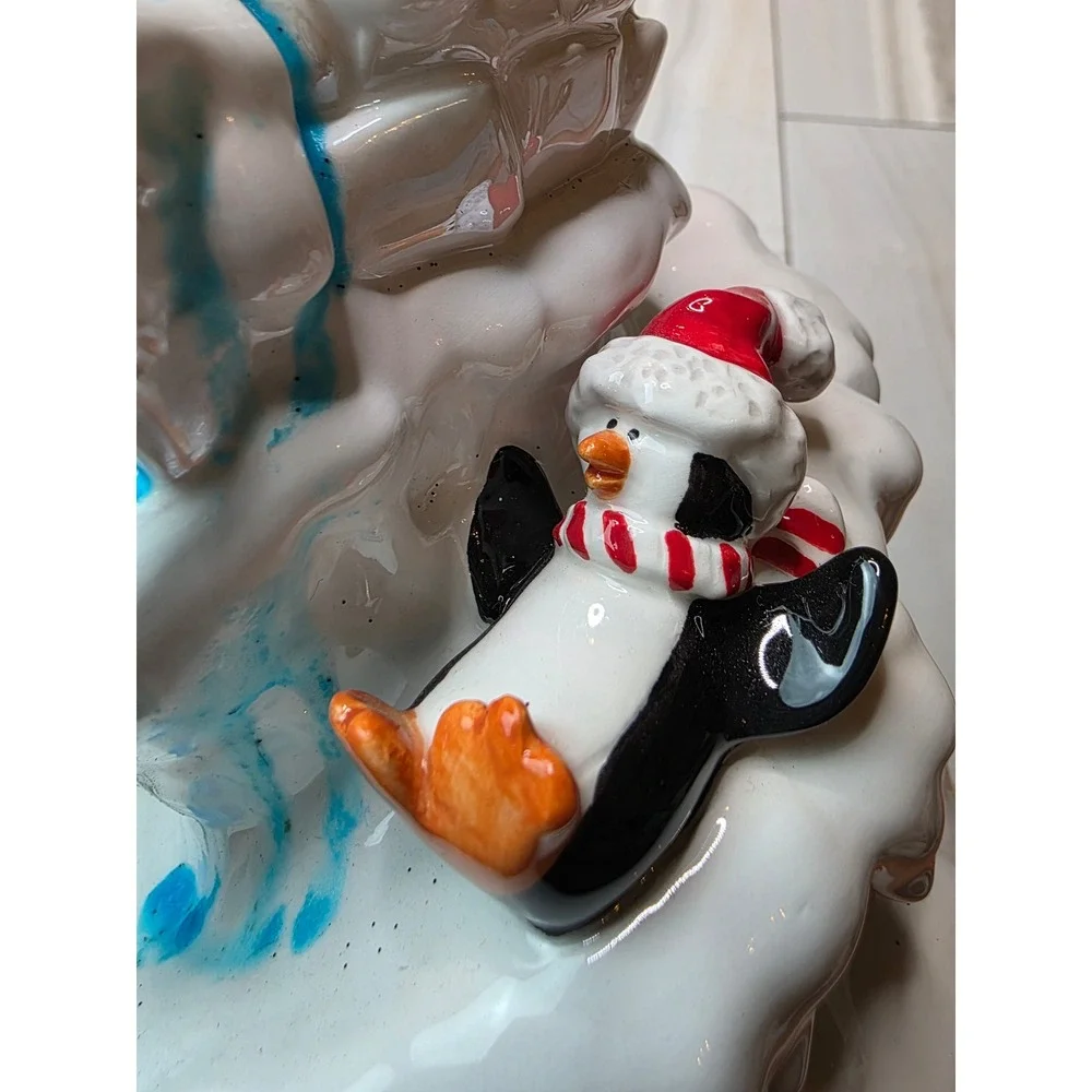Occaxions North Pole Place Penguin Ice House Tea Light Holder 91005 Christmas A6